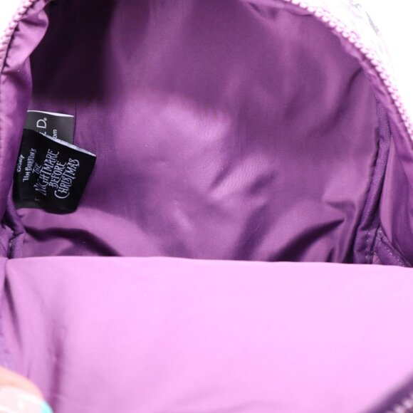 Disney Bioworld Purple Backpack Nightmare Before Christmas Adjustable Strap nwt - Picture 10 of 12
